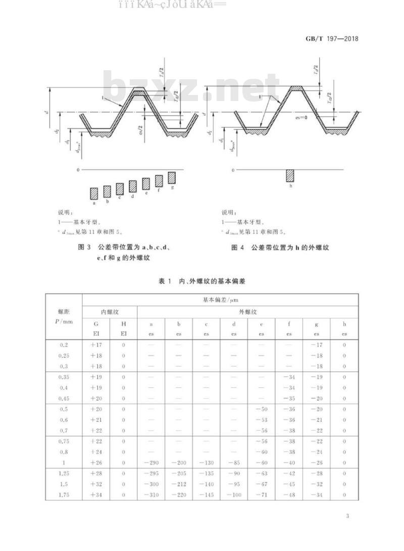 GB/T 197-2018 普通螺纹 公差