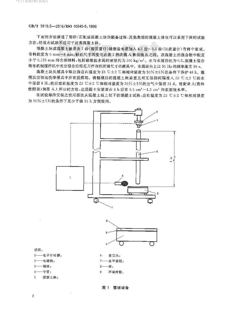 GB/T 3810.5-2016 陶瓷砖试验方法 第5部分：用恢复系数确定砖的抗冲击性