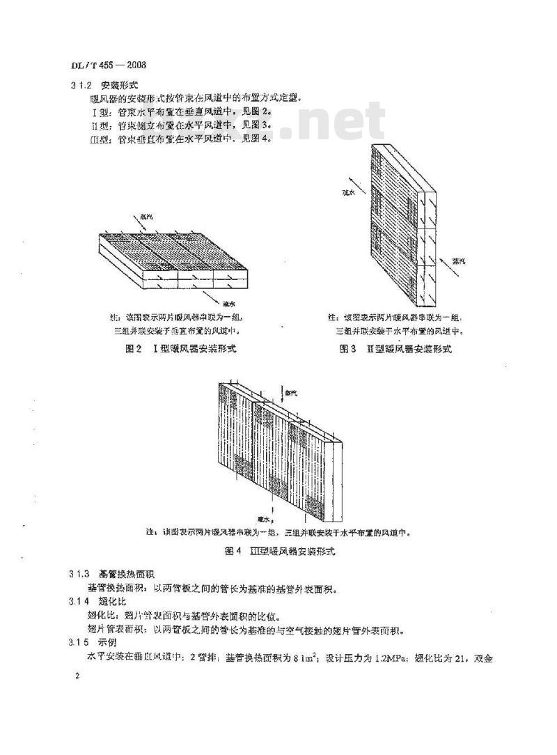 DL/T 455-2008 锅炉暖风器（免费下载）