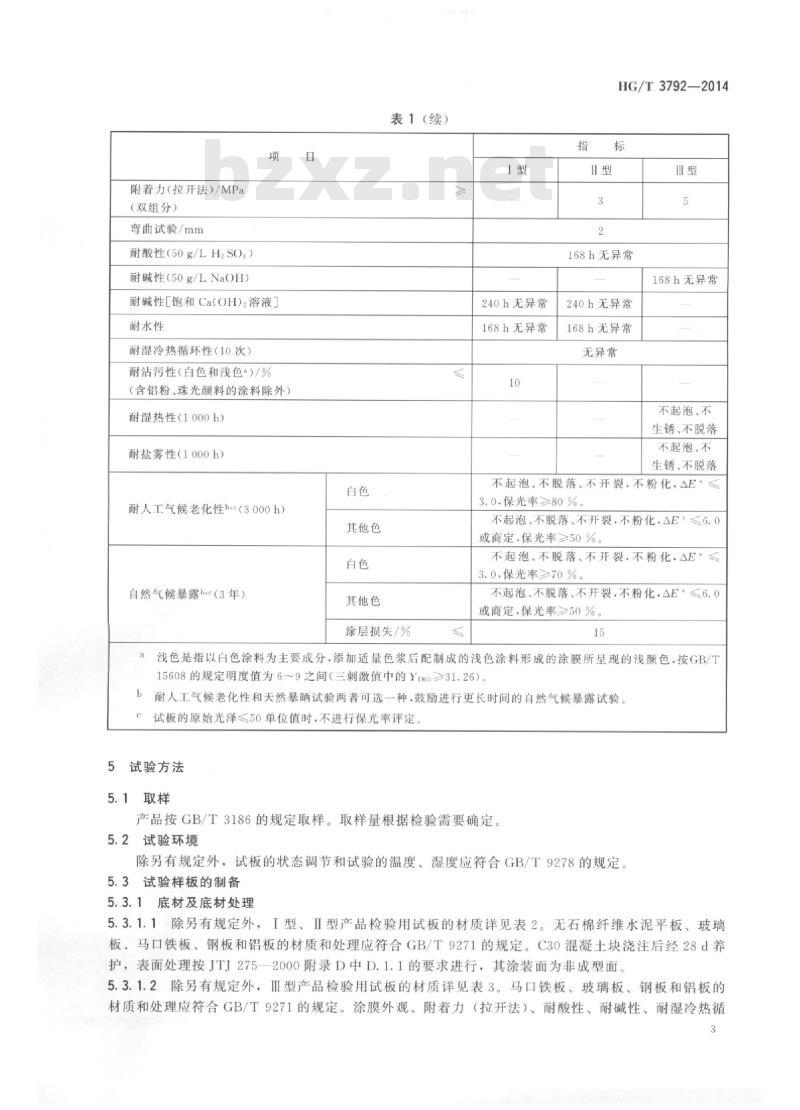 HG/T 3792-2014 代替 HG/T 3792-2005 交联型氟树脂涂料
