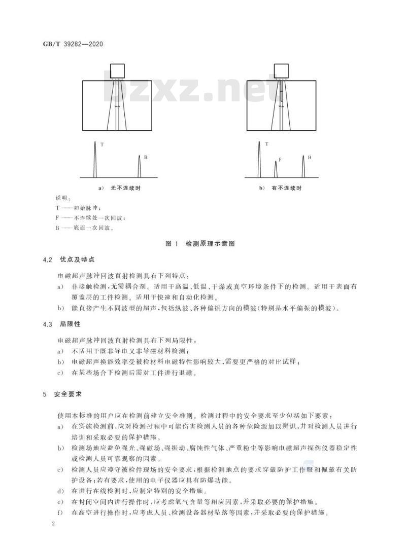 GB/T 39282-2020 无损检测 电磁声换能器(EMAT)技术脉冲回波检测方法