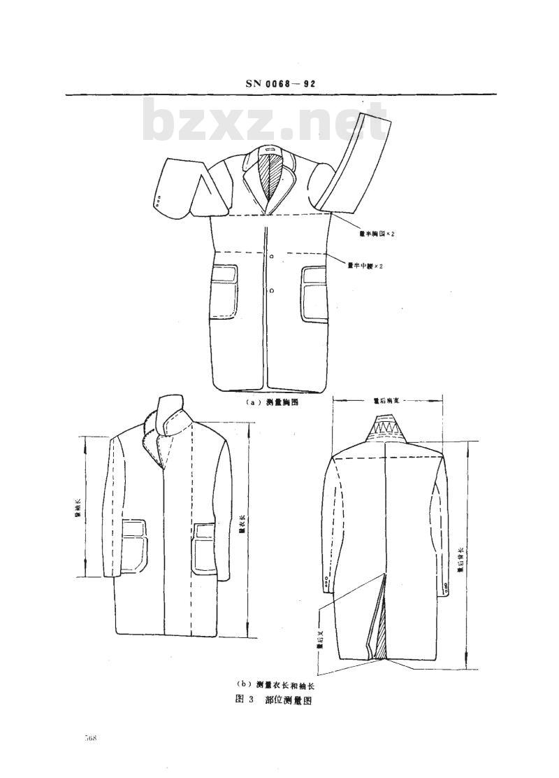 SN 0068-92 出口裘皮服装检验规程