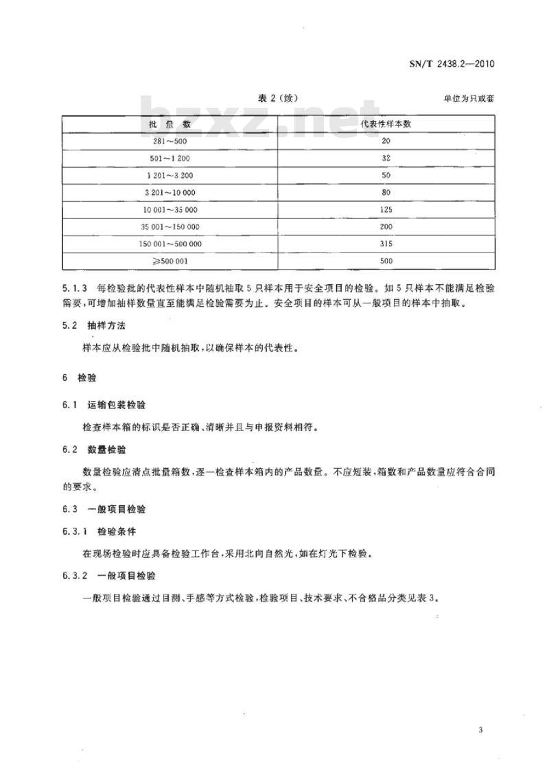 SN/T 2438.2-2010 进出口玩具检验规程 第2部分:竹木玩具