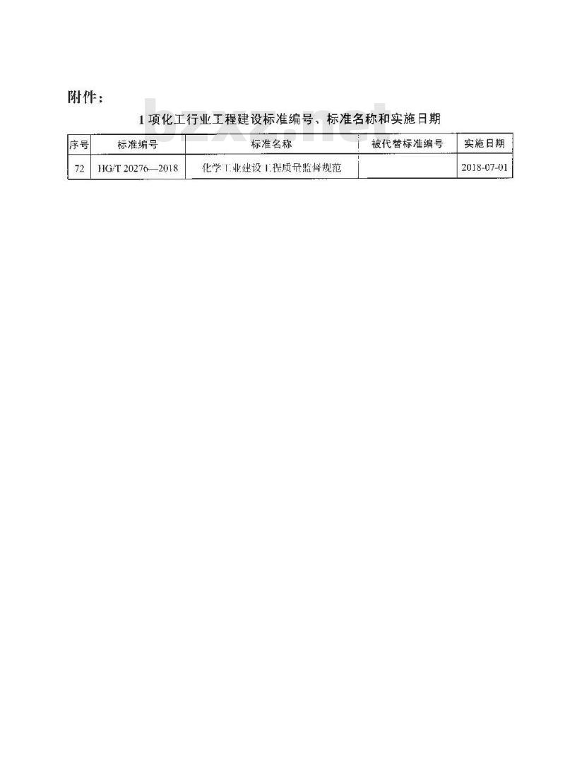 HG/T 20276-2018 化学工业建设工程质量监督规范