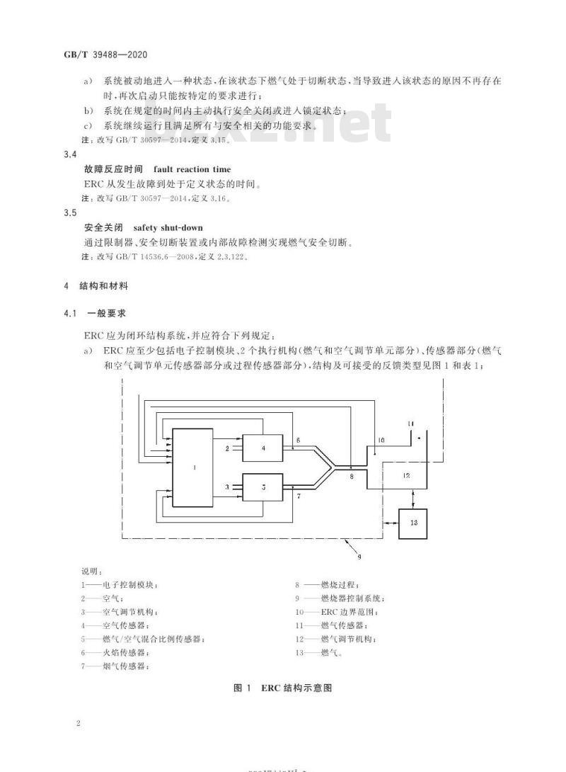 GB/T 39488-2020 燃气燃烧器和燃烧器具用安全和控制装置特殊要求 电子式燃气与空气比例控制系统