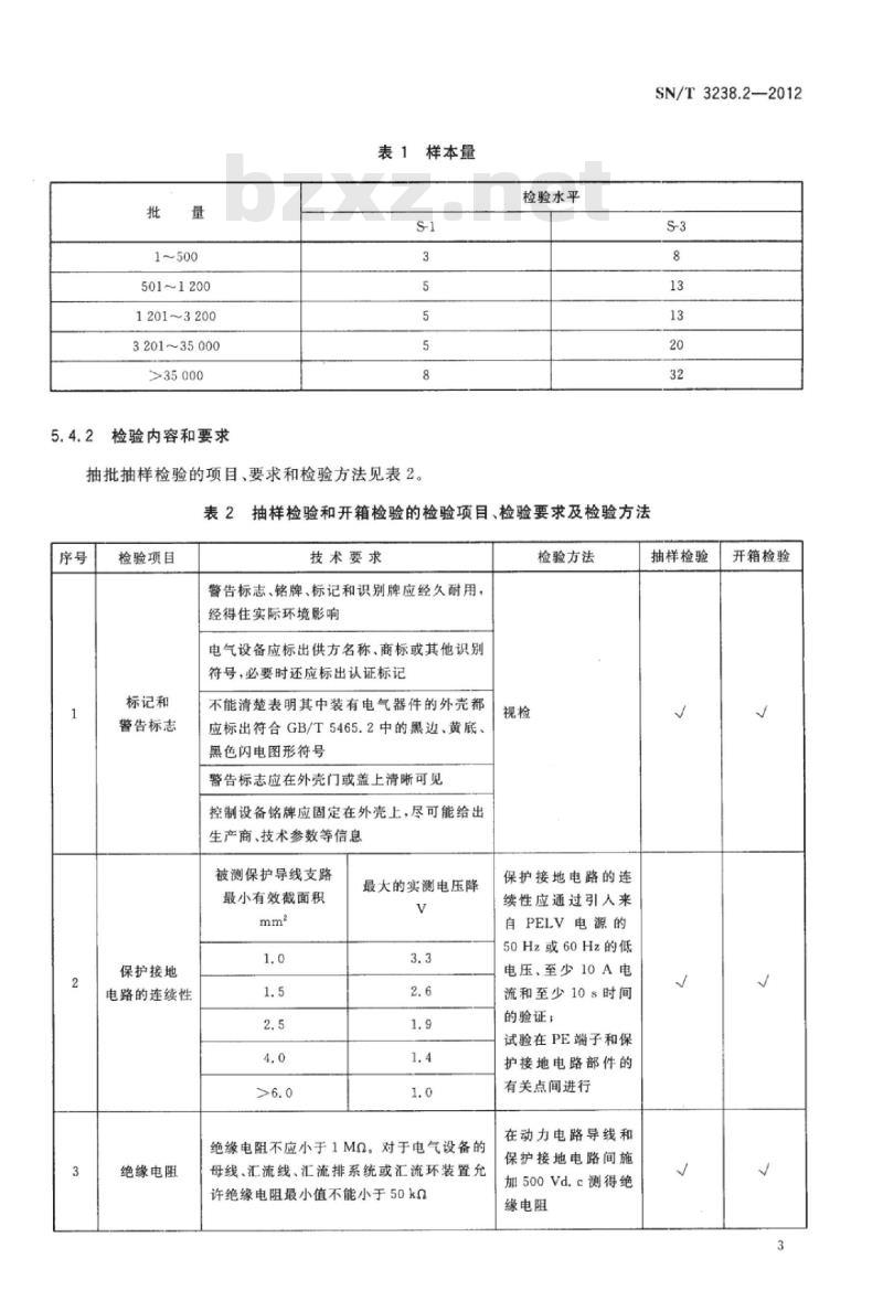 SN/T 3238.2-2012 进出口纺织机械检验规程第2部分:织袜机