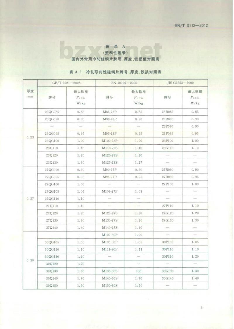SN/T 3112-2012 冷轧硅钢片晶粒取向性鉴别方法