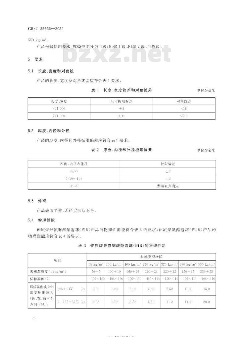 GB/T 39936-2021 深冷保冷用泡沫塑料