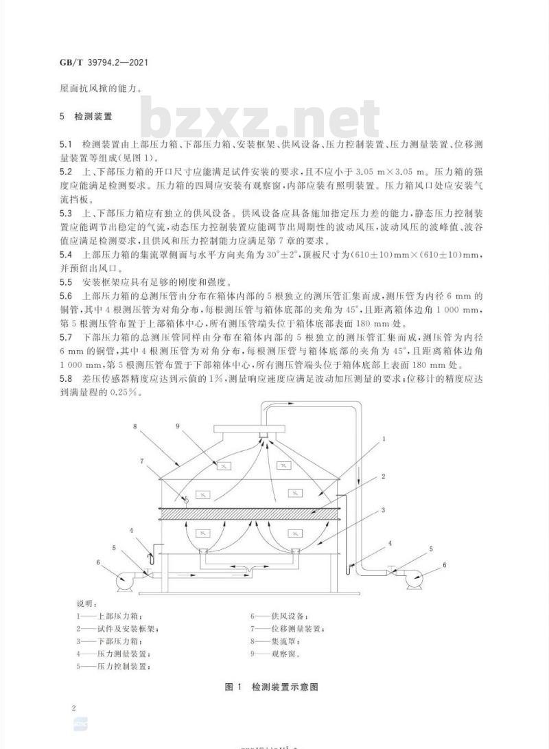 GB/T 39794.2-2021 金属屋面抗风掀性能检测方法第2部分:动态压力法