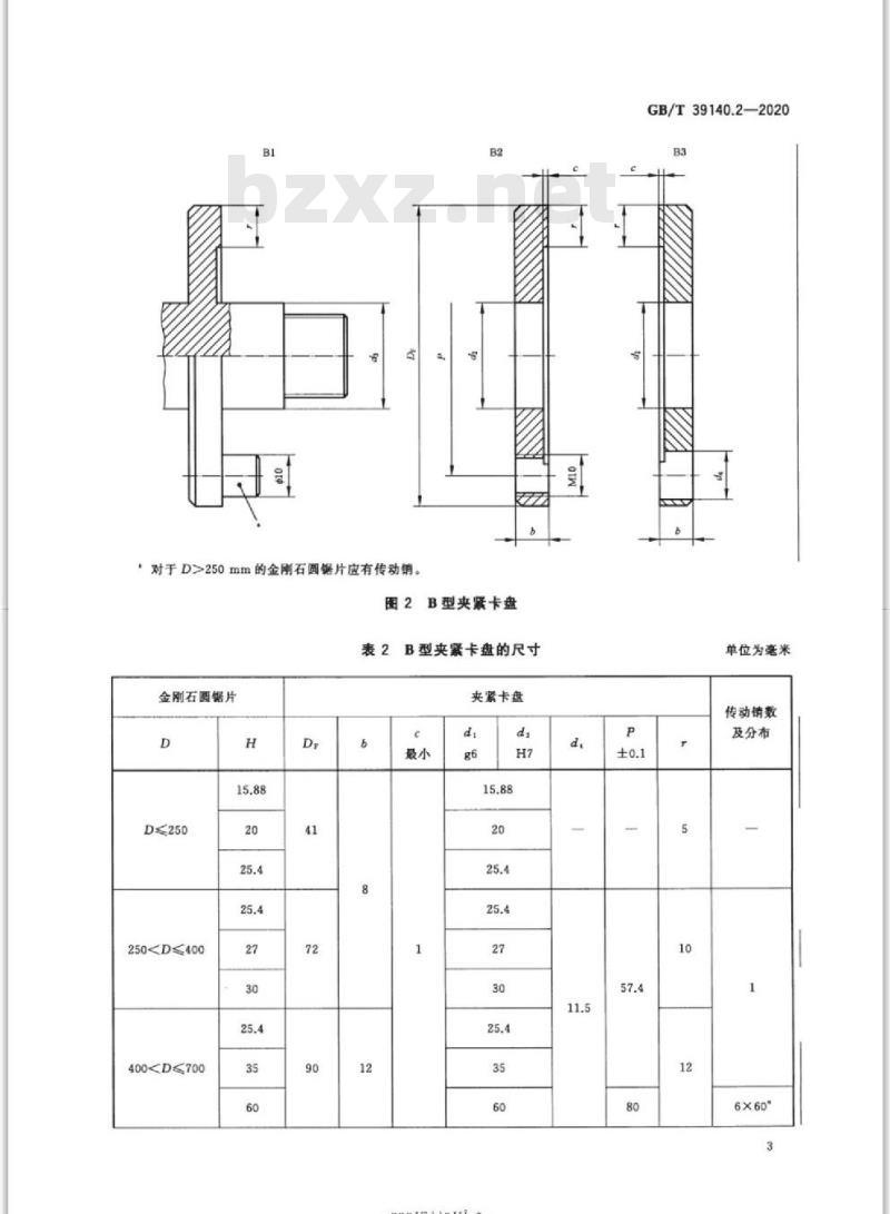 GB/T 39140.2-2020 金刚石圆锯片用夹紧卡盘第2部分:建筑施工和土木工程
