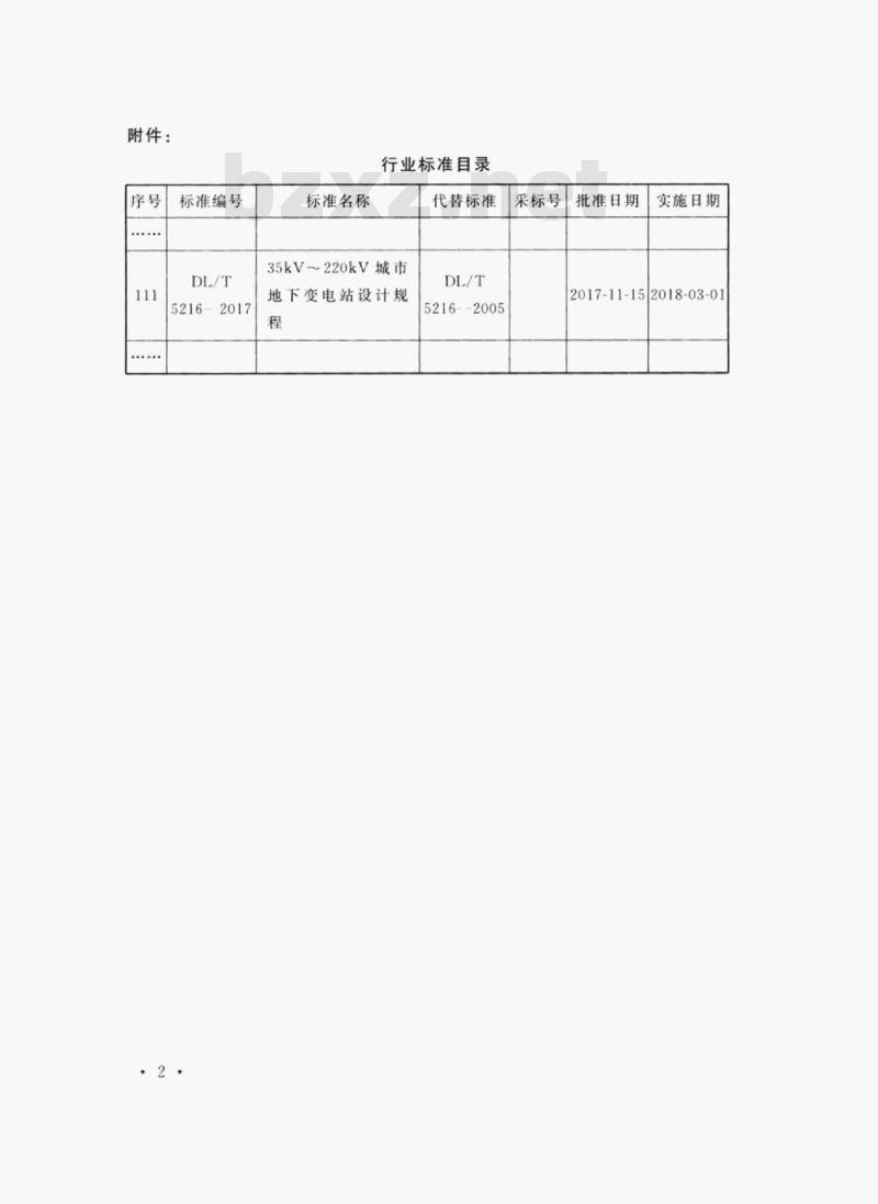 DL/T 5216-2017 35kV ~ 220kV城市地下变电站设计规程