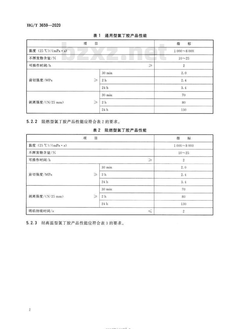HG/T 3659-2020 代替HG/T 3659-1999 快速粘接输送带用氯J胶粘剂