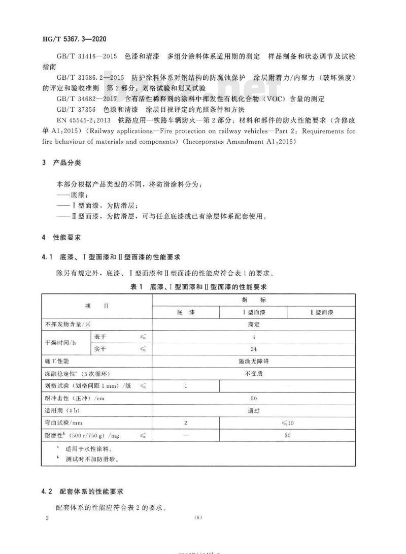 HG/T 5367. 3-2020 轨道交通车辆用涂料 第3部分:防滑涂料