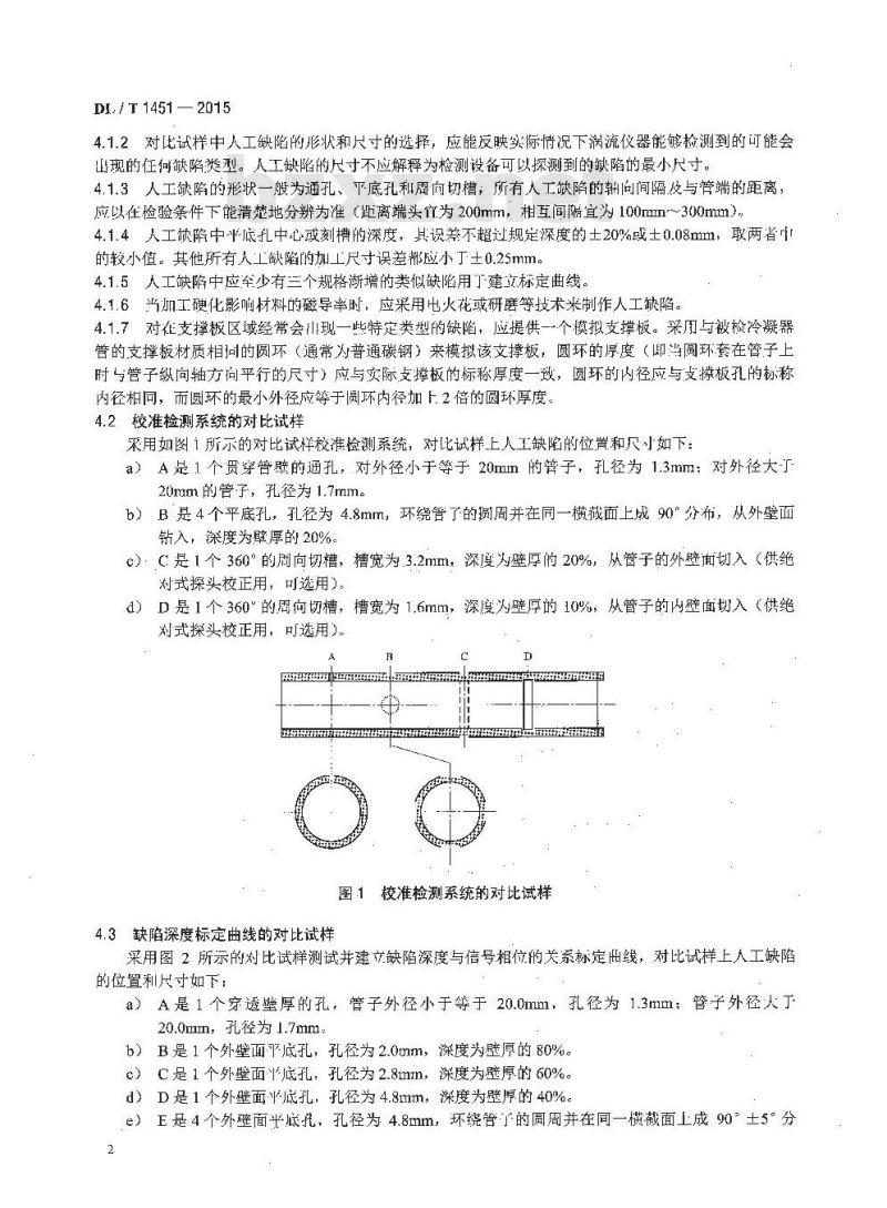 DL/T 1451-2015 在役冷凝器非铁磁性管涡流检测技术导则