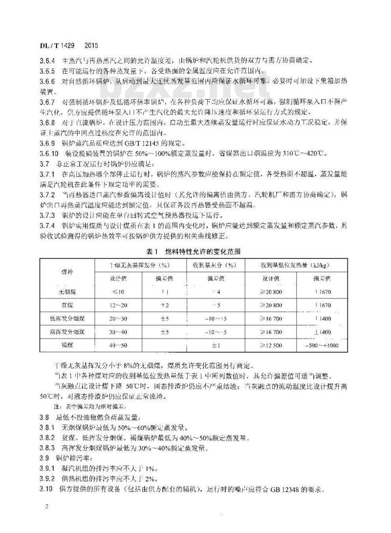 DL/T 1429-2015 电站煤粉锅炉技术条件