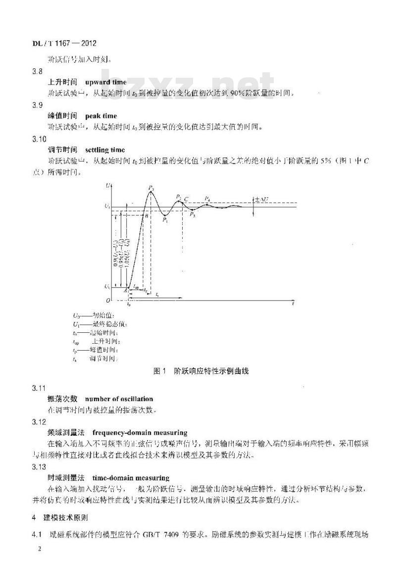 DL/T 1167-2012 同步发电机励磁系统建模导则