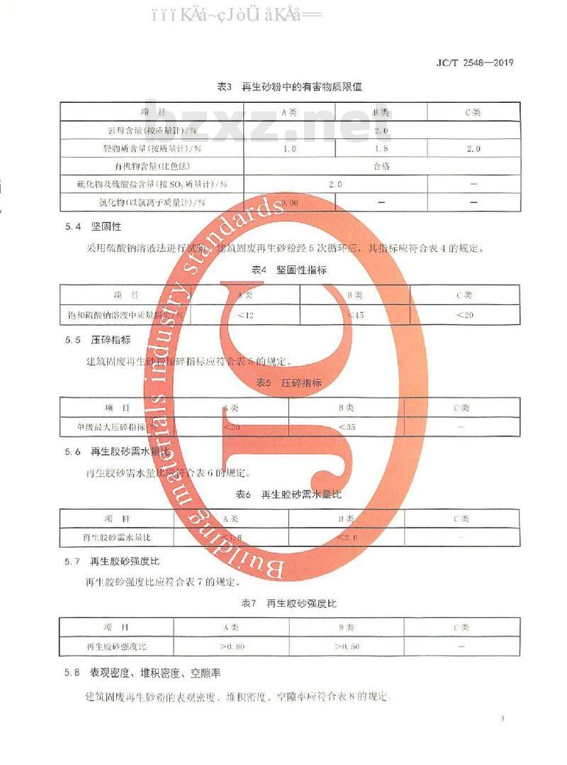 JC/T 2548-2019 建筑固废再生砂粉