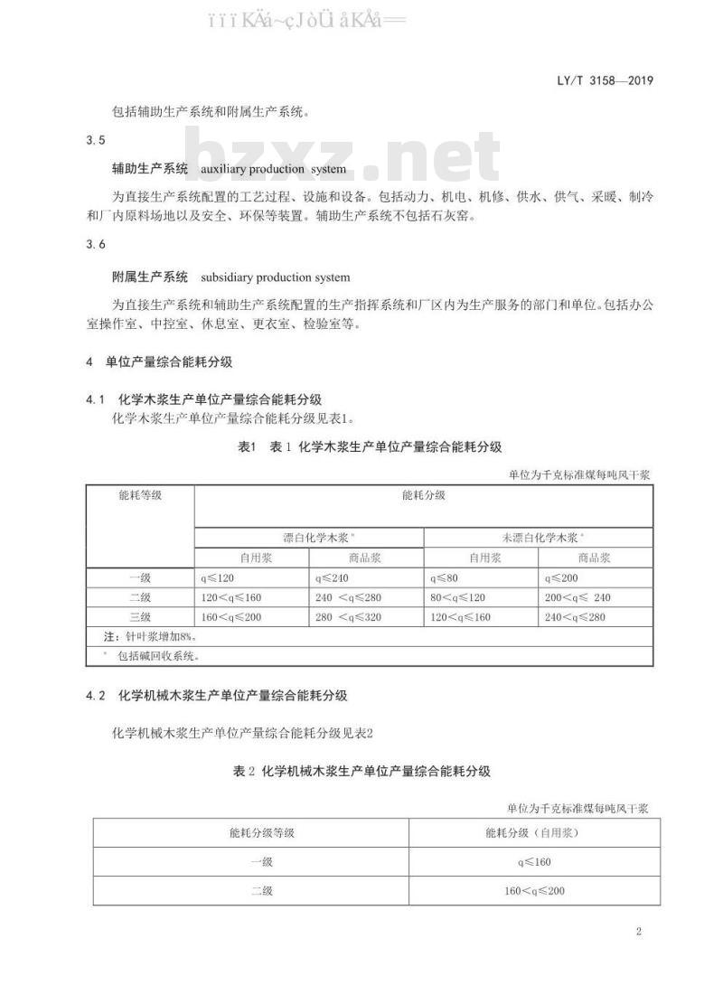 LY/T 3158-2019 木浆生产综合耗能