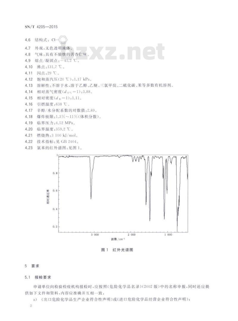 SN/T 4205-2015 进出口危险化学品检验规程氯苯