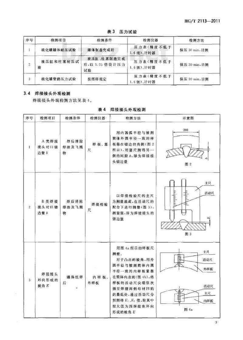HG/T 2113-2011 代替 HG/T 2113-1991 橡胶硫化罐检测方法