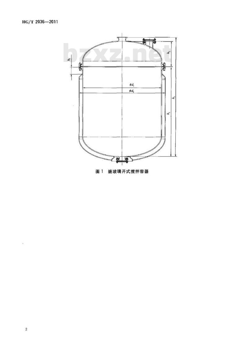 HG/T 2036-2011 代替 HG/T 2036-2005 搪玻璃容器参数