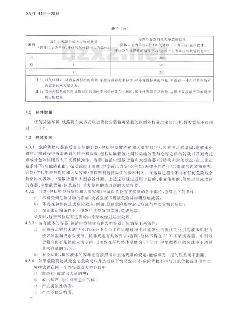SN/T 4459-2016 出口危险货物例外数量包装检验规程