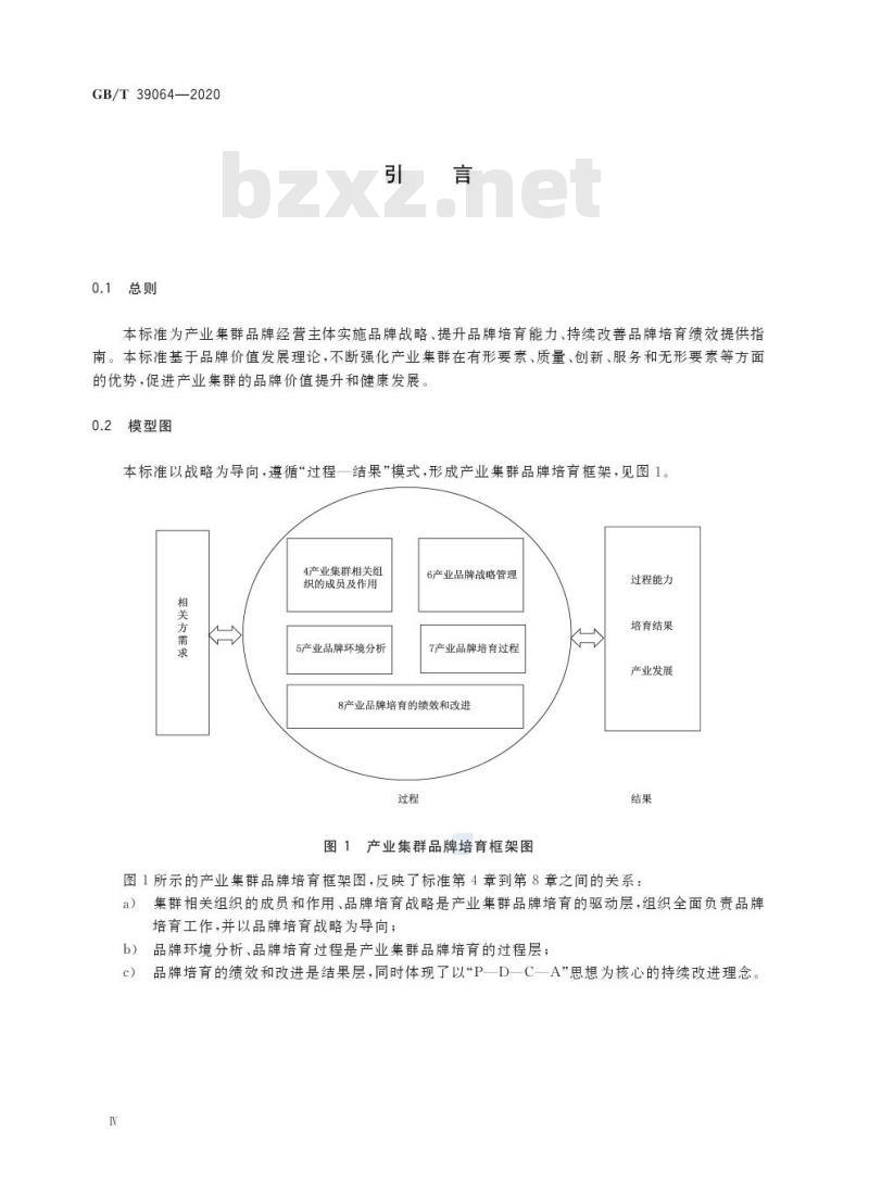 GB/T 39064-2020 品牌培育指南 产业集群
