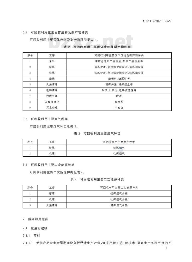 GB/T 38968-2020 铜冶炼行业循环经济实践技术指南