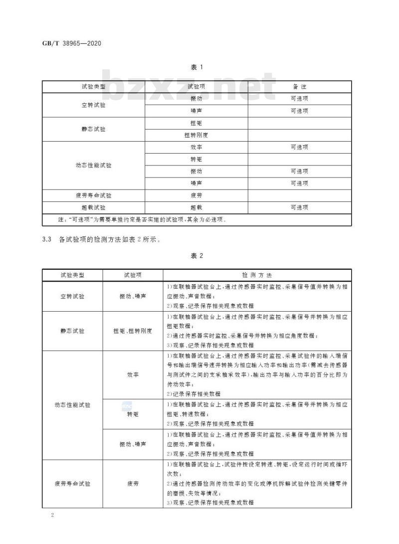 GB/T 38965-2020 膜片联轴器 试验要求