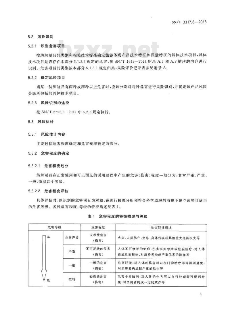 SN/T 3317.8-2013 进出口纺织品质量安全风险评估规范.第8部分:纺织制品
