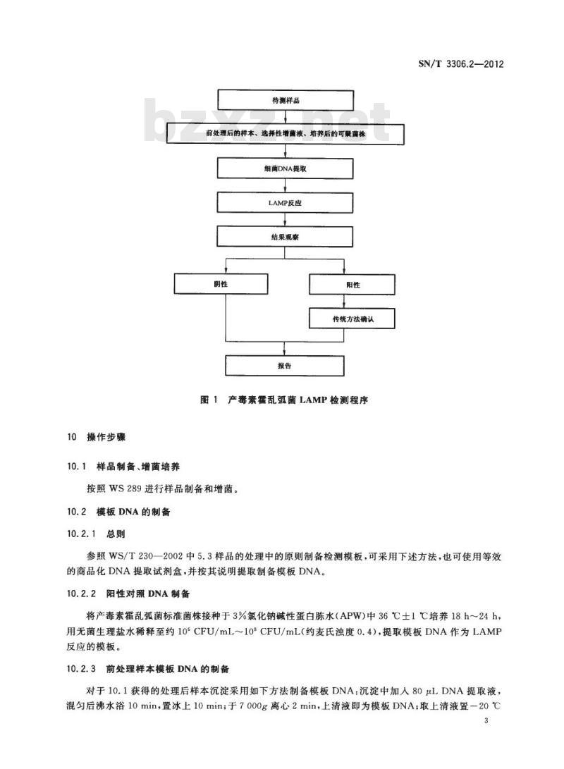 SN/T 3306.2-2012 国境口岸环介导恒温扩增(LAMP)检测方法第2部分:产毒素霍乱弧菌