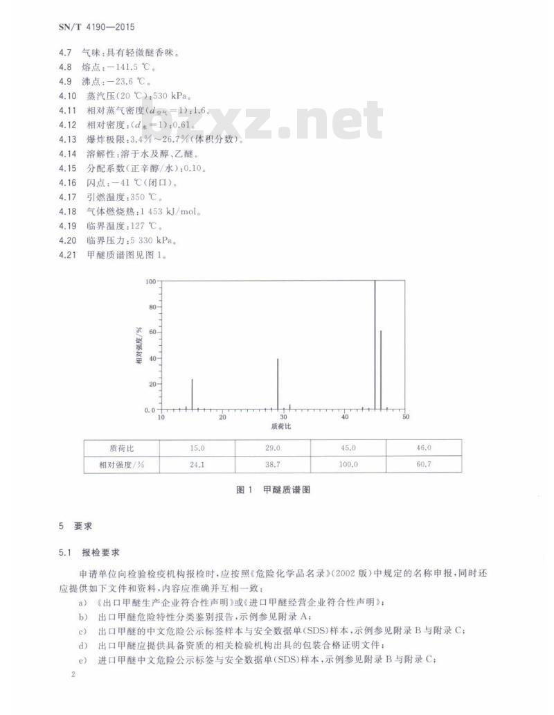 SN/T 4190-2015 进出口危险化学品检验规程甲醚