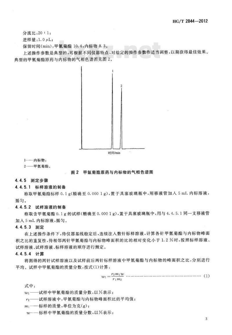HG/T 2844-2012 代替 HG 2844-1997 甲氰菊酯原药