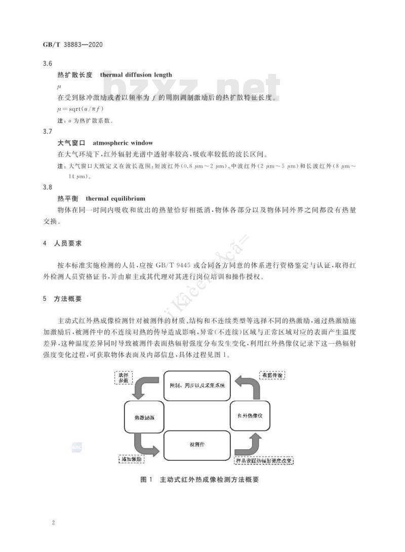 GB/T 38883-2020 无损检测 主动式红外热成像检测方法