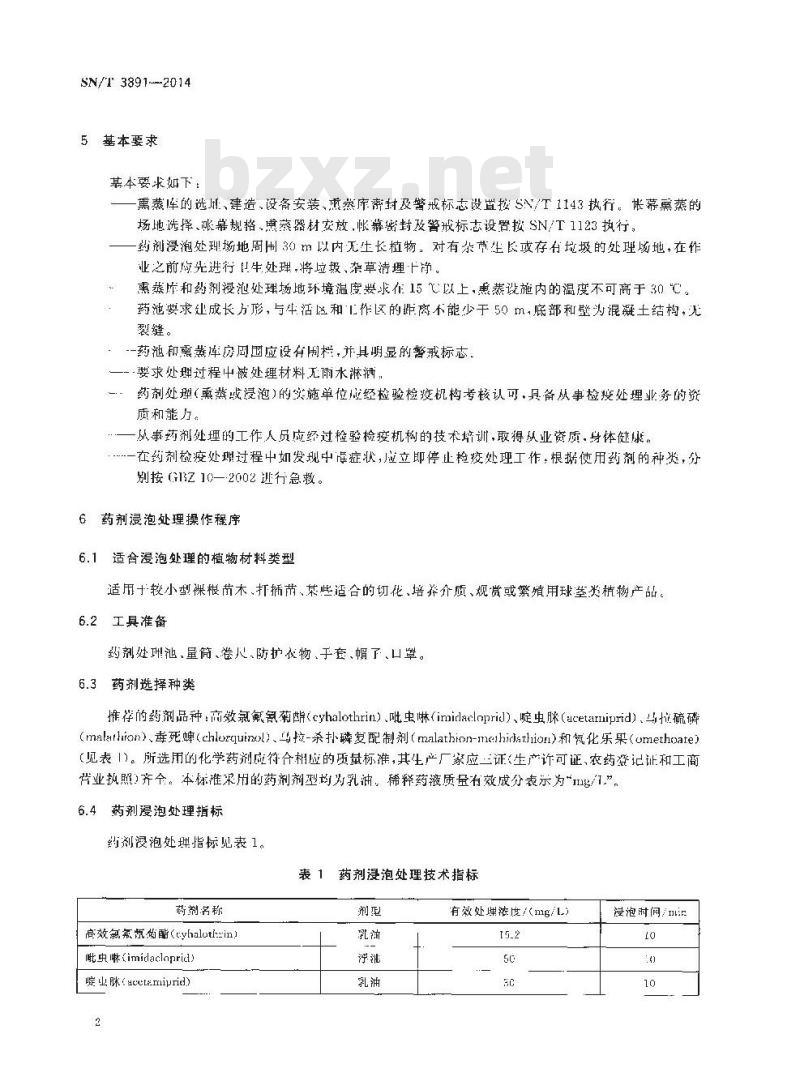 SN/T 3891-2014 扶桑绵粉蚧药剂除害处理操作规程