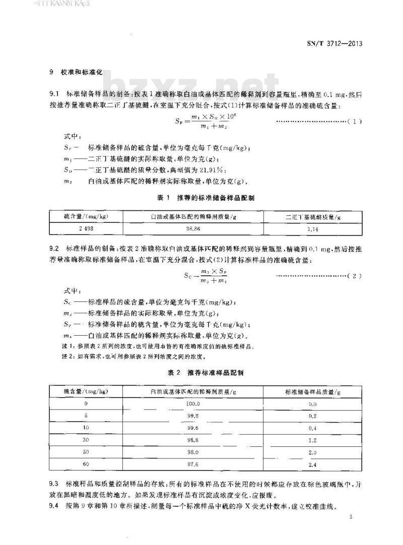SN/T 3712-2013 石油产品硫含量测定偏振X-射线荧光光谱法