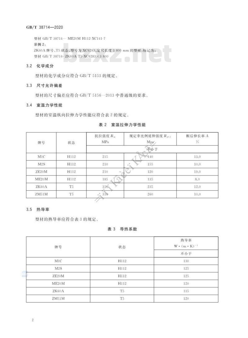 GB/T 38714-2020 高导热镁合金型材