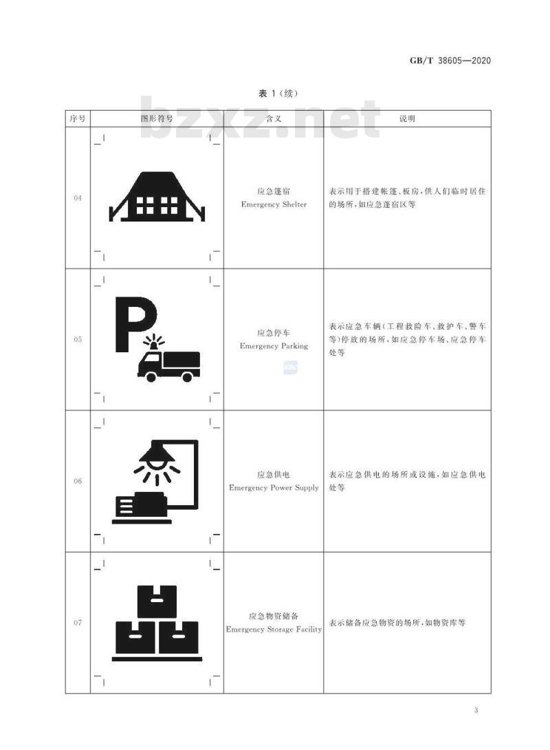 GB/T 38605-2020 应急导向系统 疏散掩蔽用图形符号