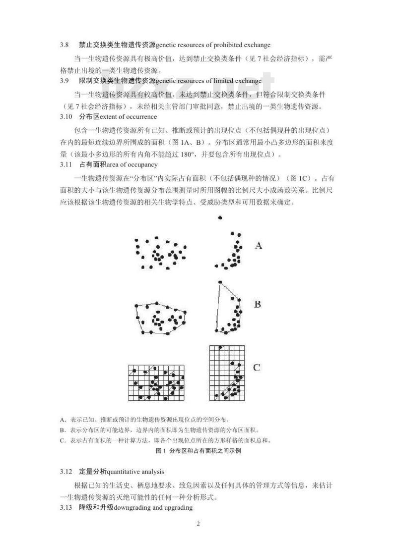 HJ 626-2011 生物遗传资源等级划分标准