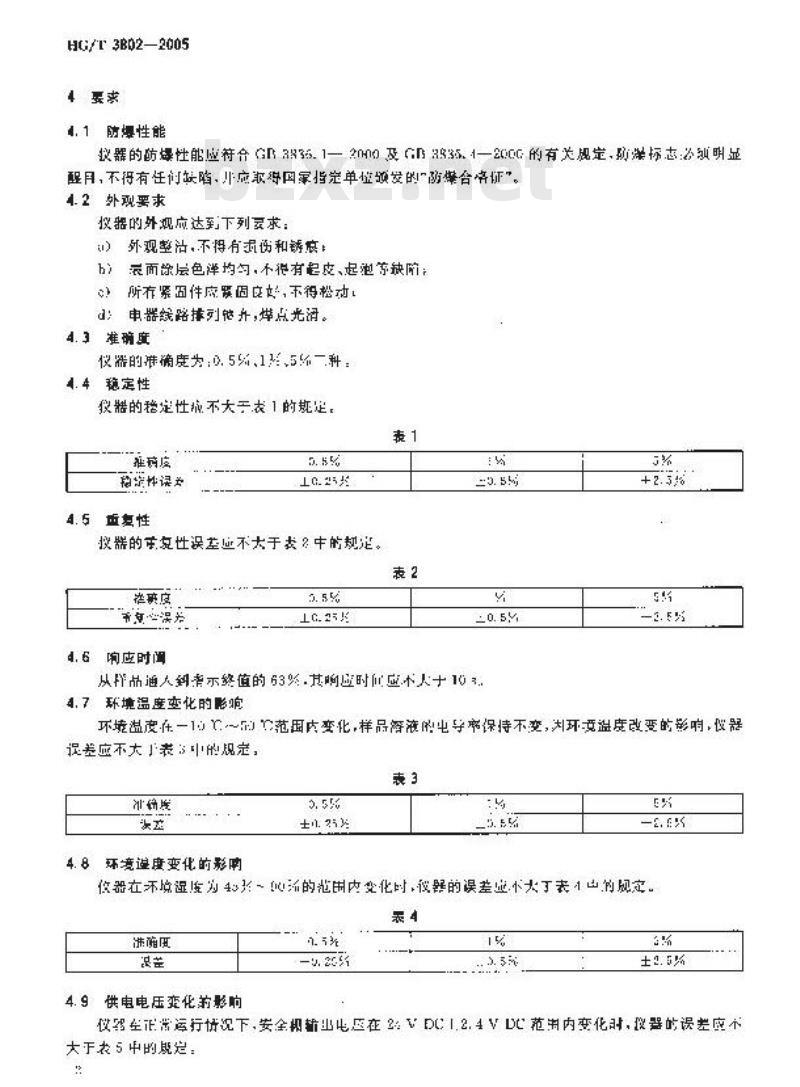HG/T 3802-2005 工业电导仪