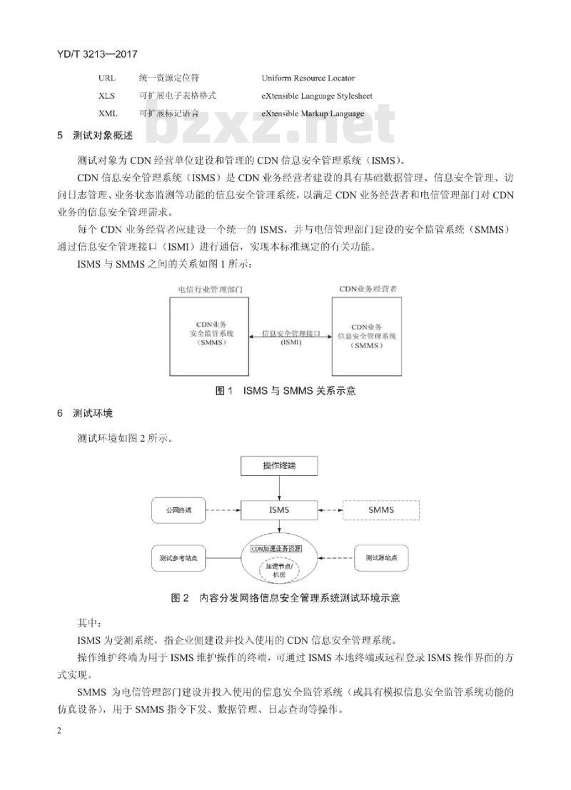 YD/T 3213-2017 内容分发网络服务信息安全管理系统及接口测试方法