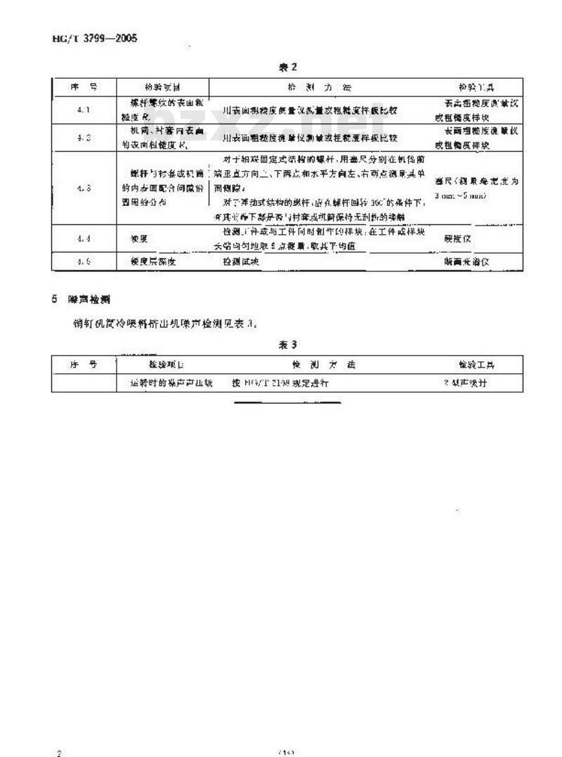 HG/T 3799-2005 销钉机筒冷喂料挤出机检测方法