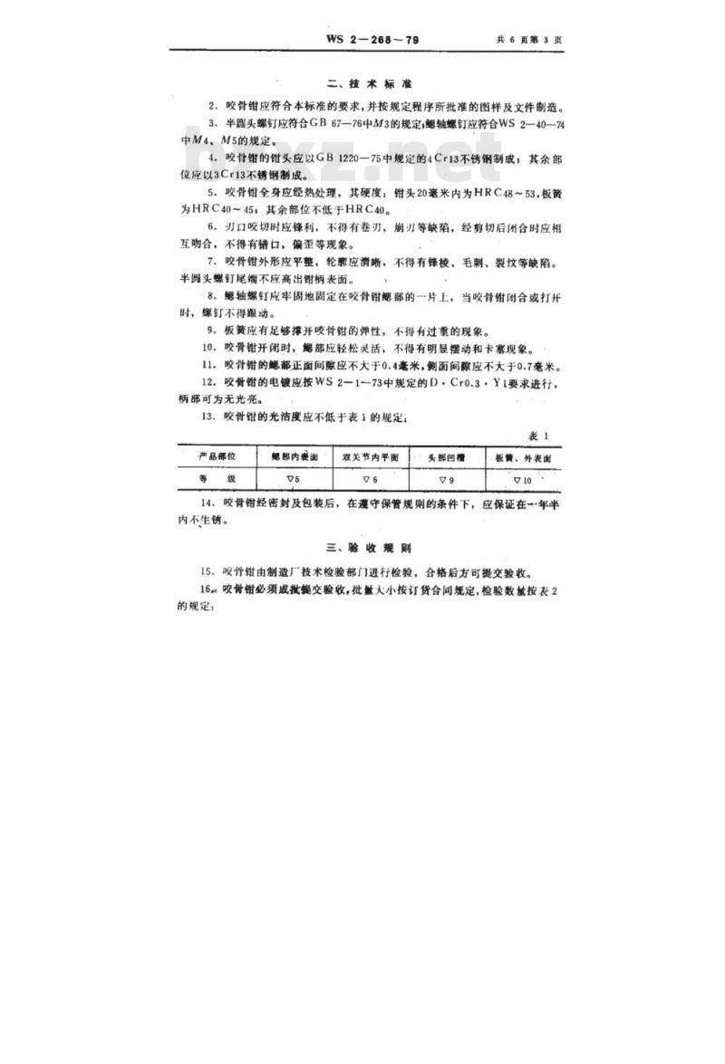 YY 91129-1999 双关节棘突咬骨钳