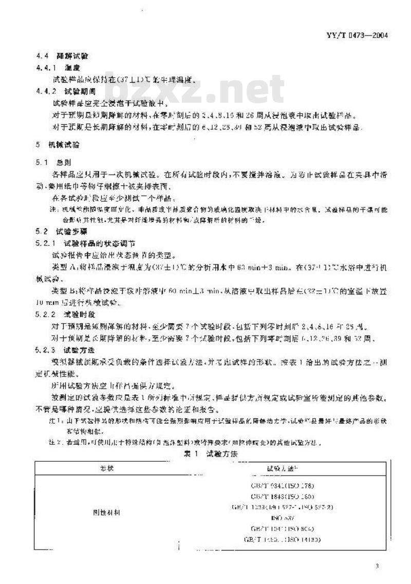 YY/T 0473-2004 外科植入物聚交酯共聚物和共混物体外降解试验