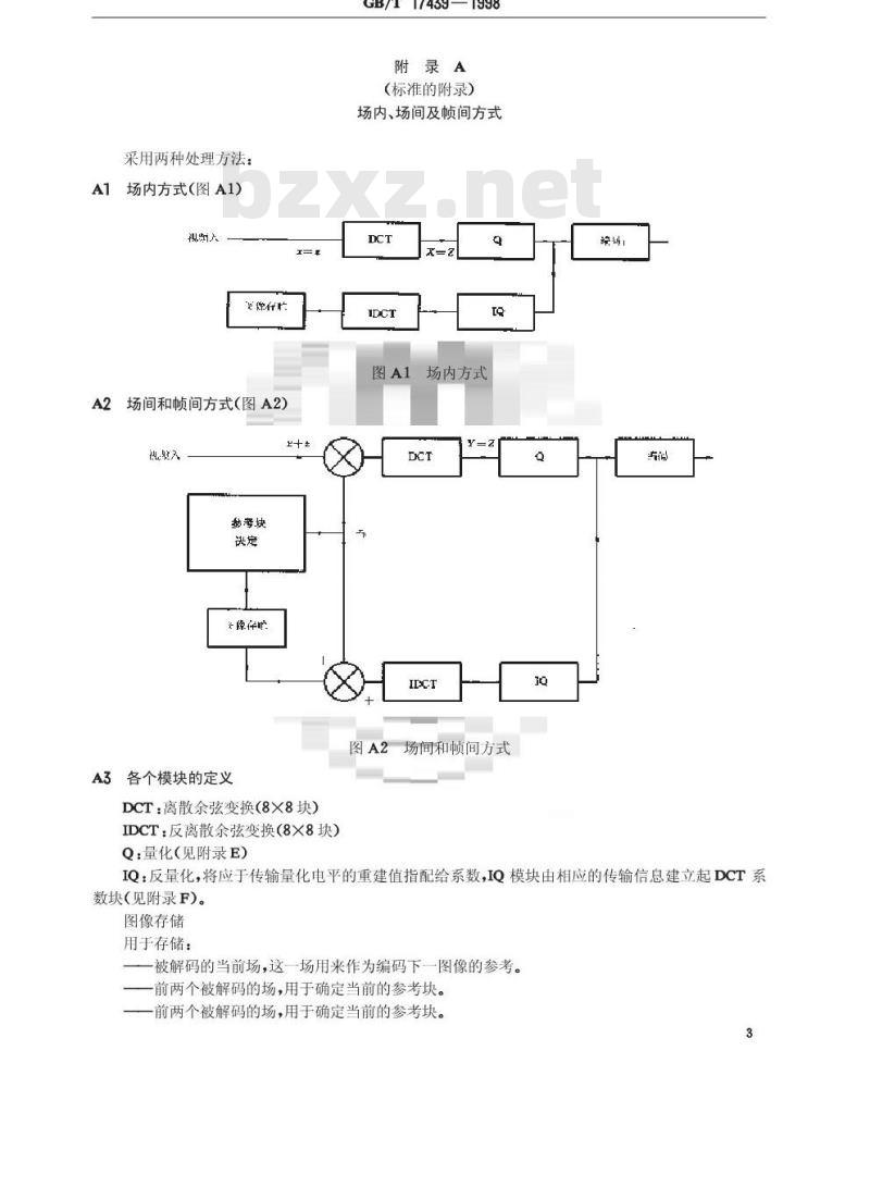 GB/T 17439-1998 在三次群中传送馈送质量分量编码数字电视信号传输技术规范