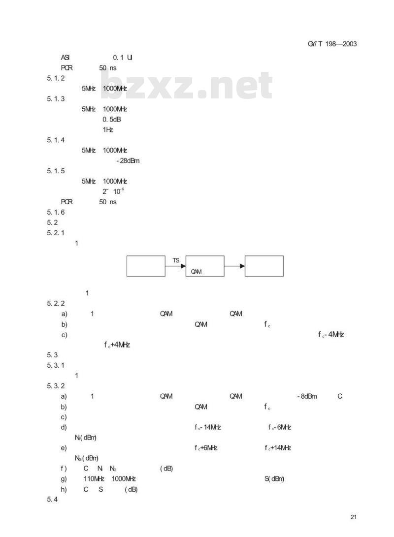 GY/T 198-2003 有线数字电视广播QAM调制器技术要求和测量方法