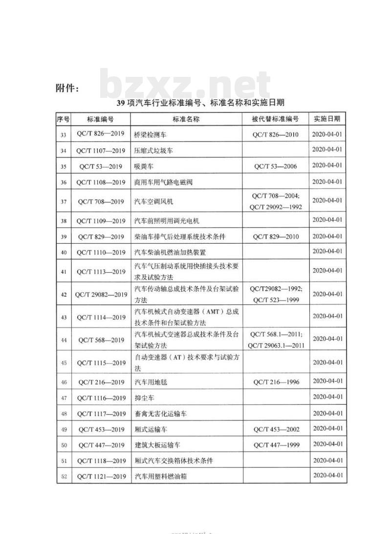 QC/T 1129-2019 特种车辆后部防撞吸能装置