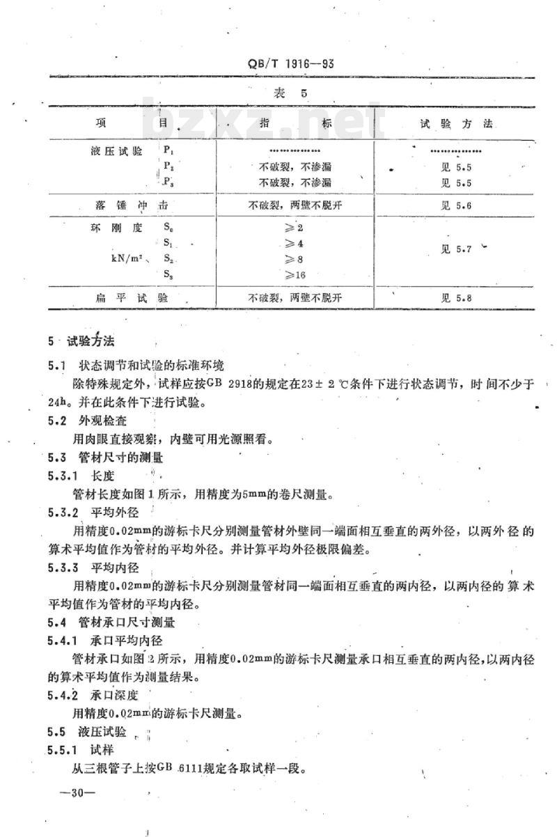 QB/T 1916-1993 硬聚氯乙烯(PVC- -U)双壁波纹管材