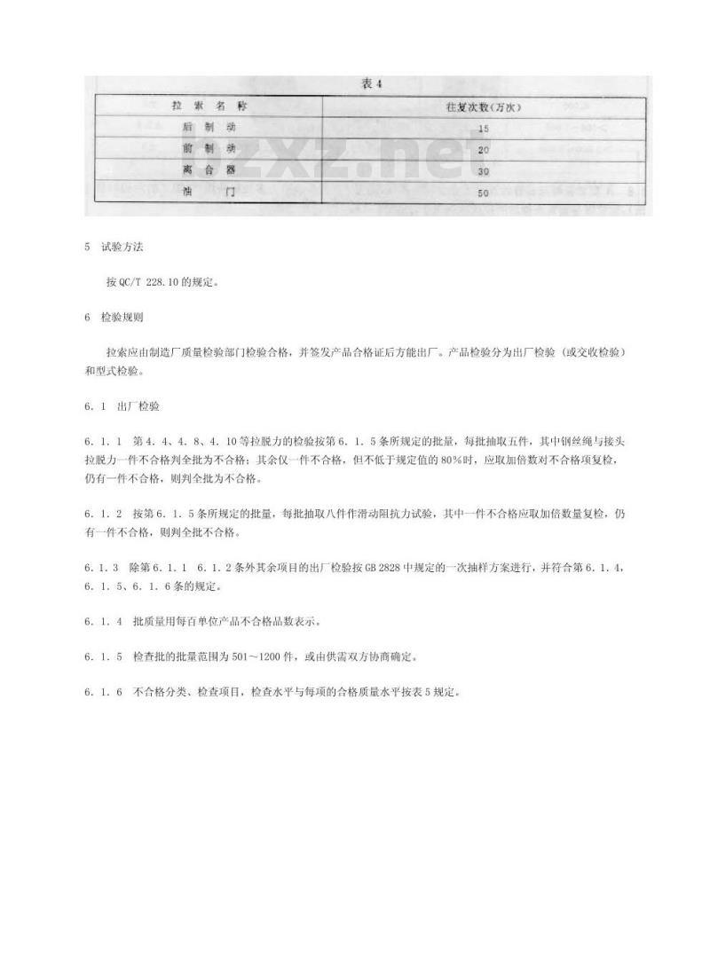 QC/T 228.1-1997 摩托车和轻便摩托车操纵拉索技术条件
