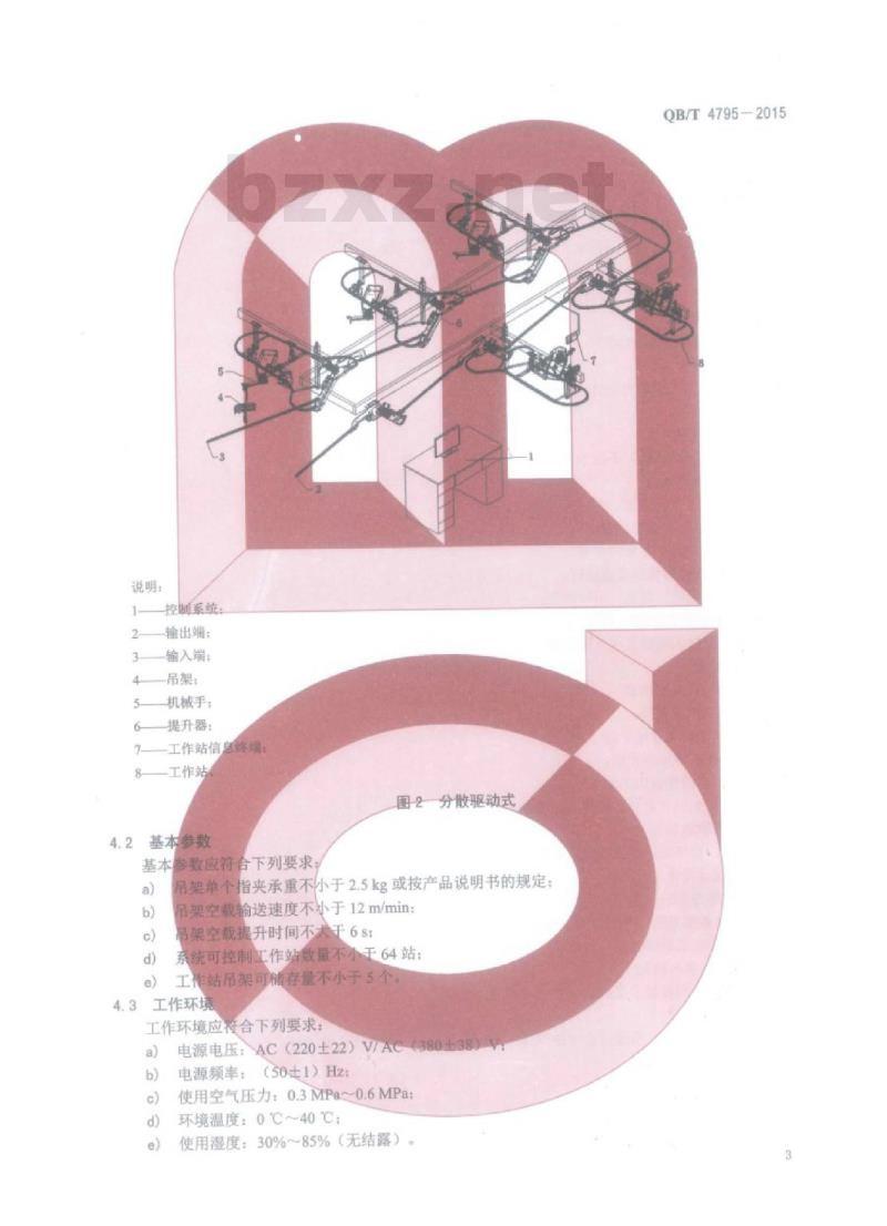 QB/T 4795—2015 计算机控制服装生产吊挂输送系统